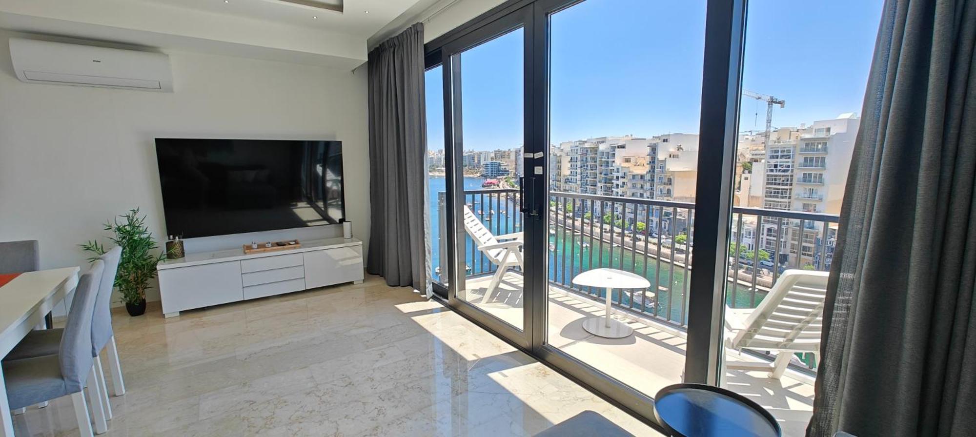 Apartamento Luxury Sea Front At Spinola Bay St Julians San Julián Exterior foto